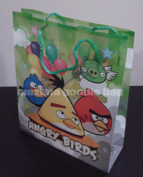 Goodie bag ultah plastik angry bird PAB001