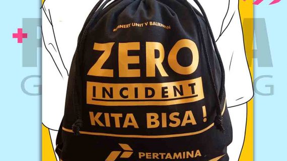 Tas Kanvas Ransel Serut Pertamina Balikpapan Kalimantan Timur