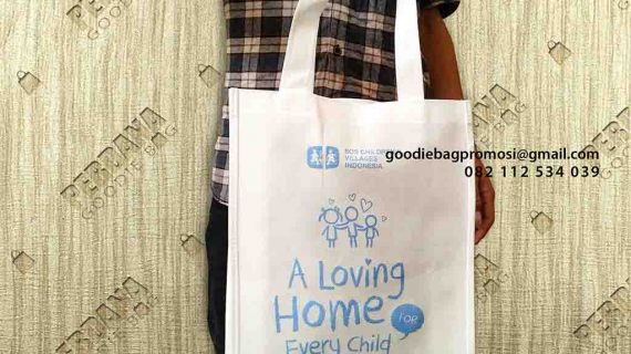 Tas Goodie Bag Bahan Spunbond SOS Children’s Villages Jatipadang Utara Pasar Minggu Jakarta