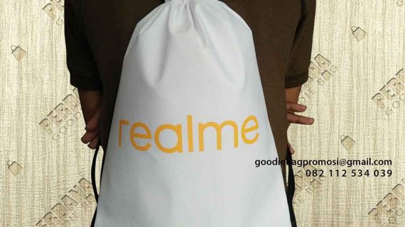 Tas serut bahan taslan desain sablon id6841P