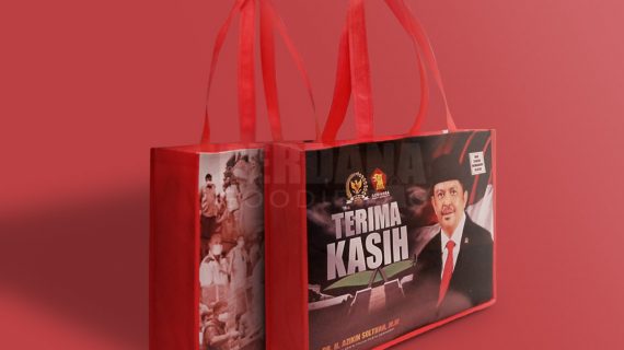 Tas Goodie Bag Desain Printing Perumahan DPR RI Kalibata Pancoran Jakarta